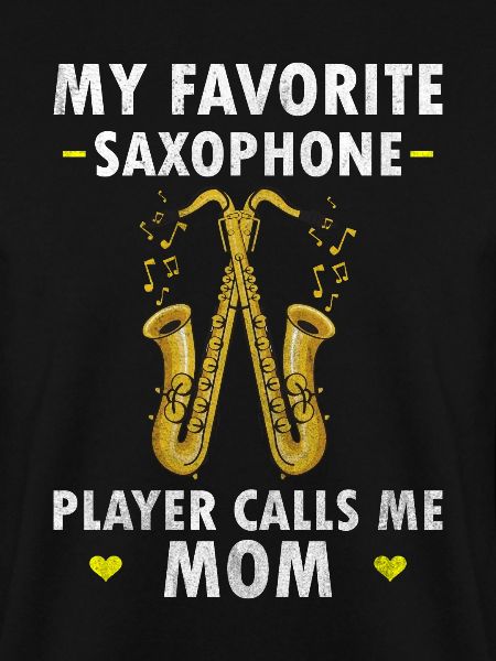 Saxophon Mutter Saxophonspieler
