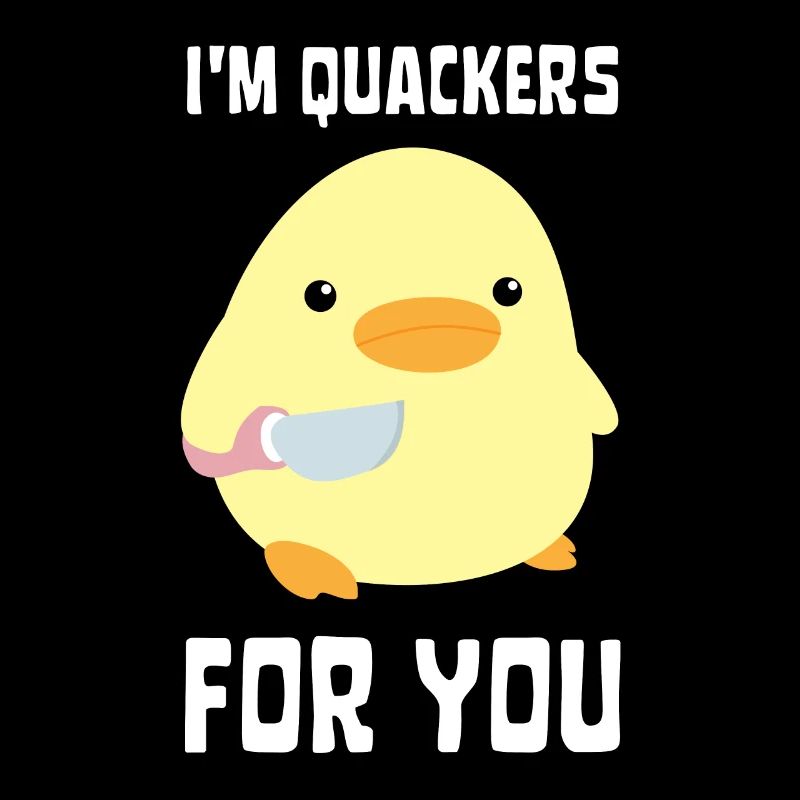 I'm Quackers For You - Funny Duck with knife Meme