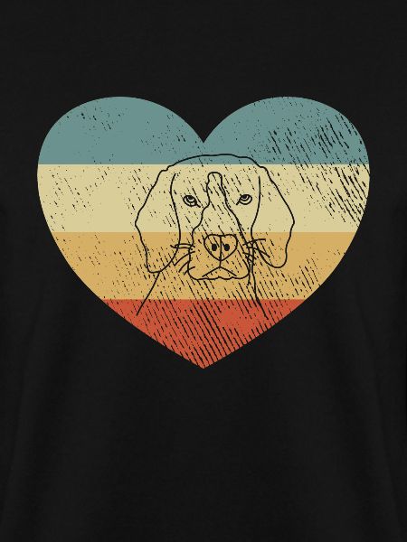 Hund Hundekopf Retro