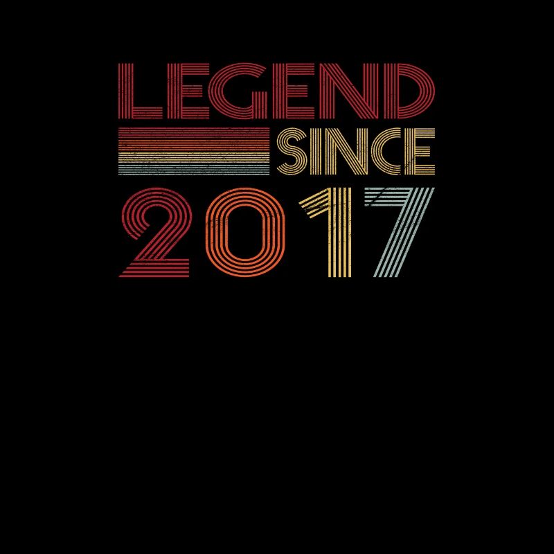 2017 Geburtstag Legend since Retro Vintage