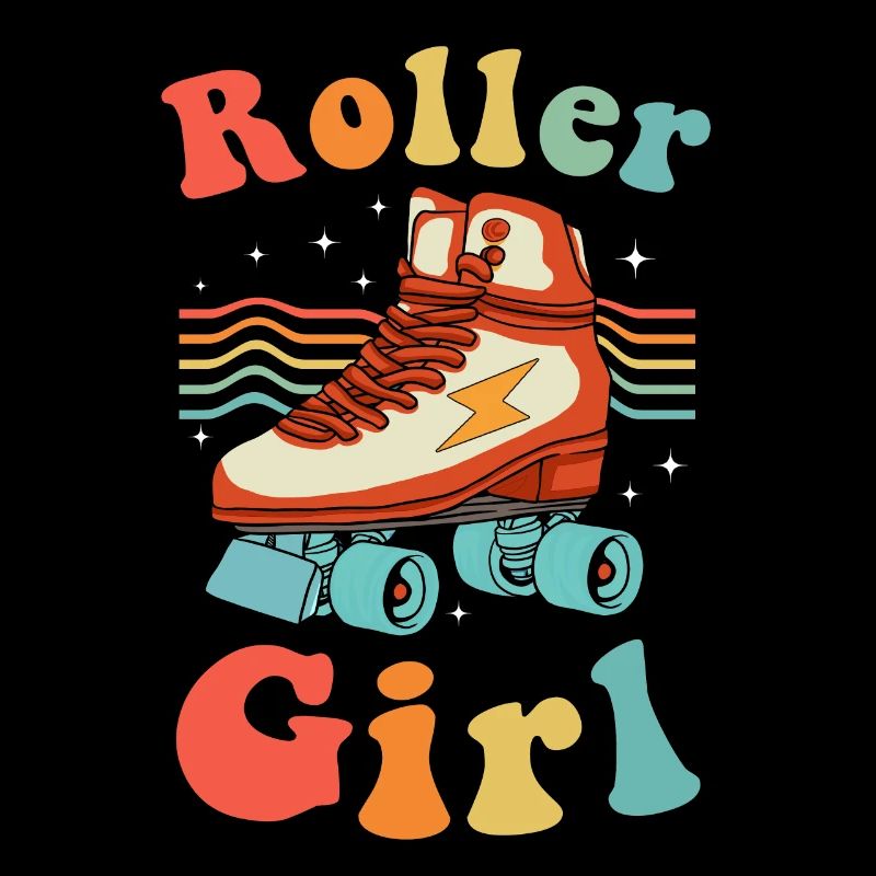 Inline Skate Geschenk Rollerskates Roller 70er