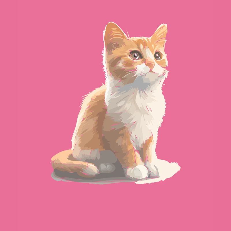 Dessin de chat mignon