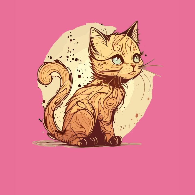 Chat dans le style comique