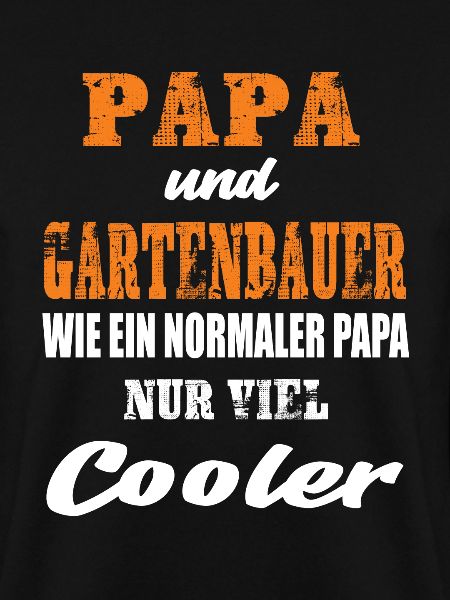 Papa und Gartenbauer