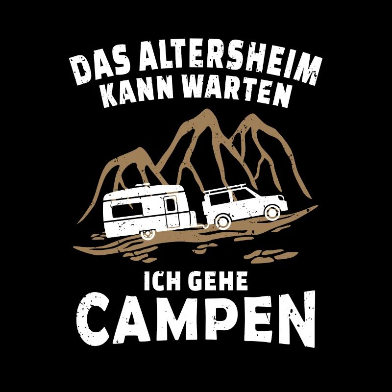 Lustig Camping Rentner Wohnwagen