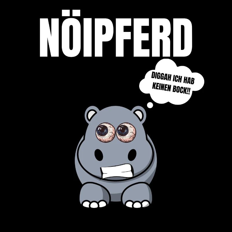 Gelangweiltes Nilpferd / Nölpferd / Keinen Bock