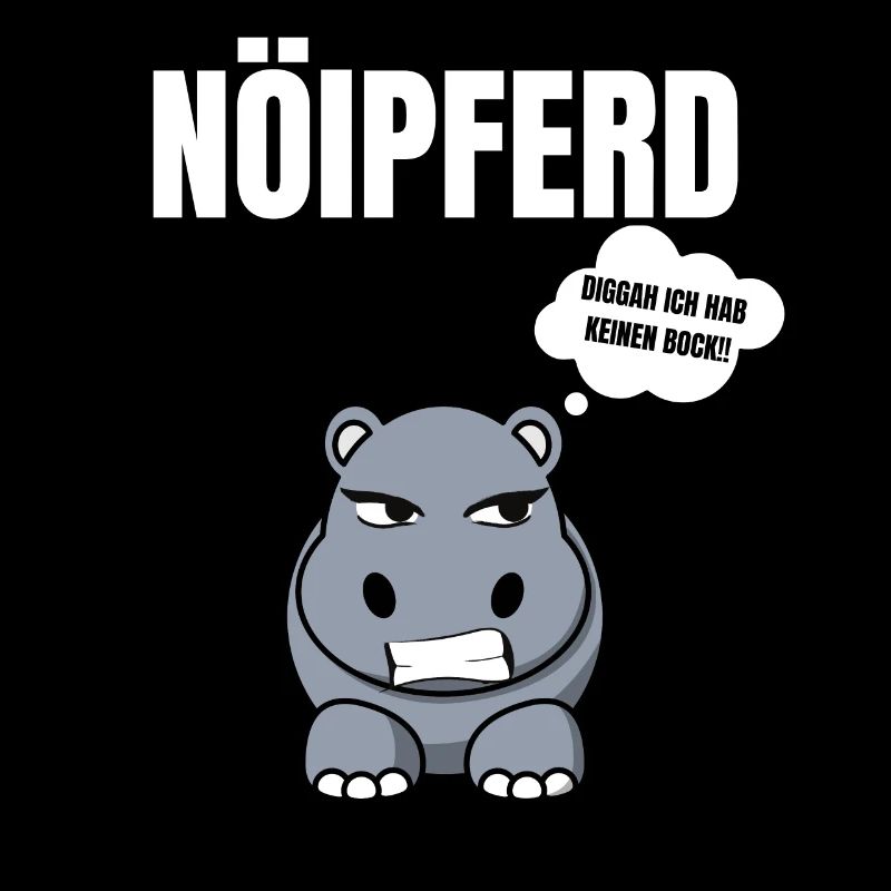 Gelangweiltes Nilpferd / Nölpferd / Keinen Bock
