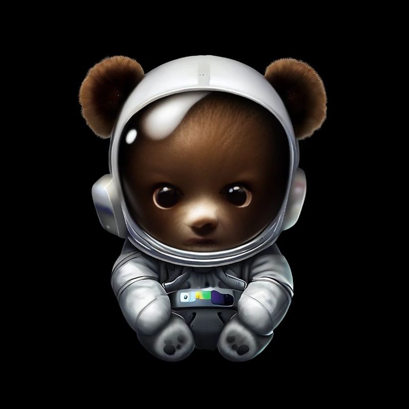 Bear in astronaut suit