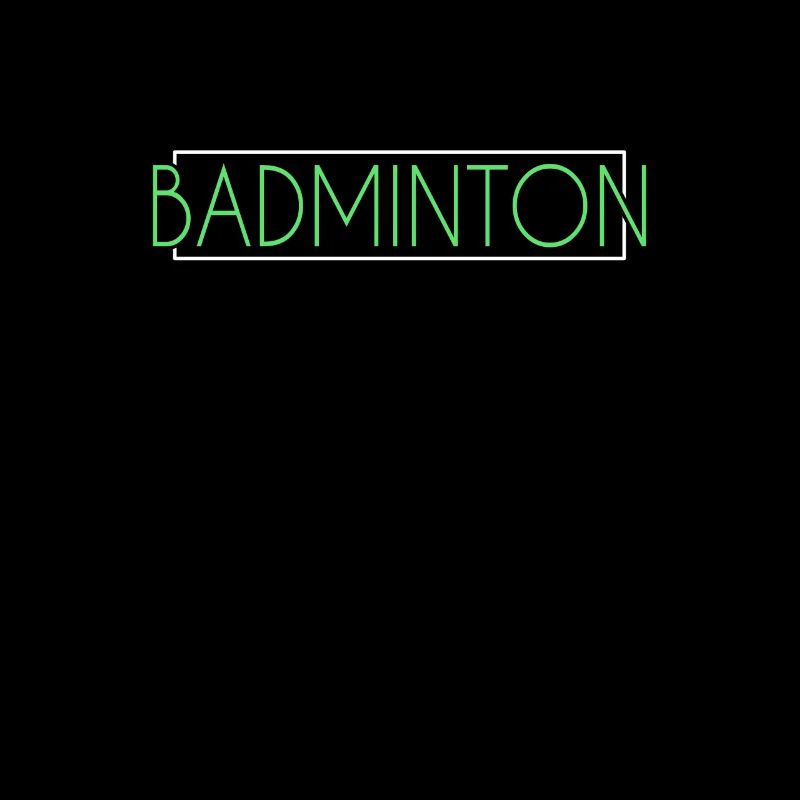 Badminton Schriftzug