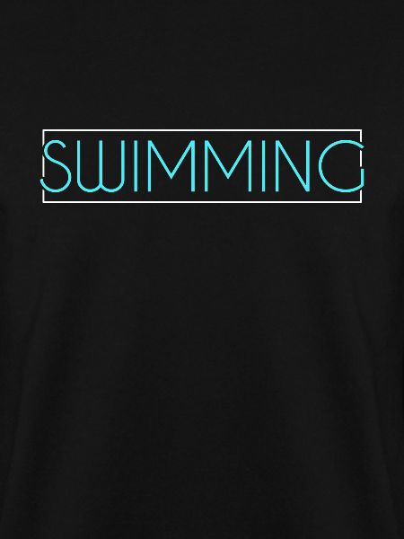 Schwimmen Schriftzug