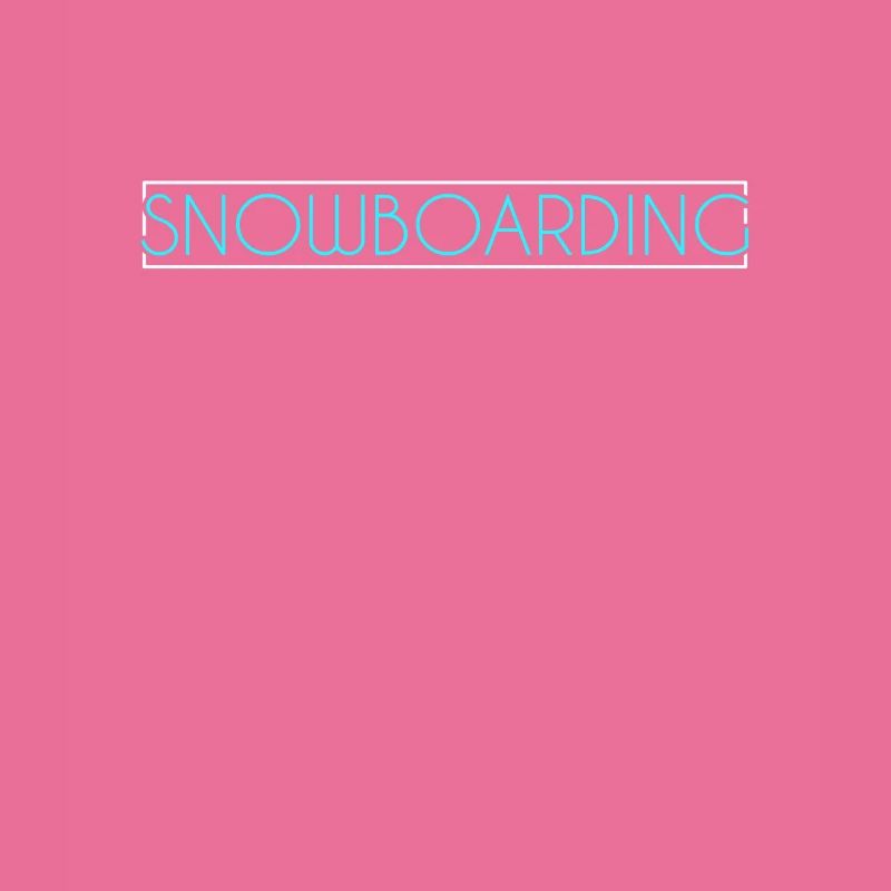 Snowboarding Schriftzug