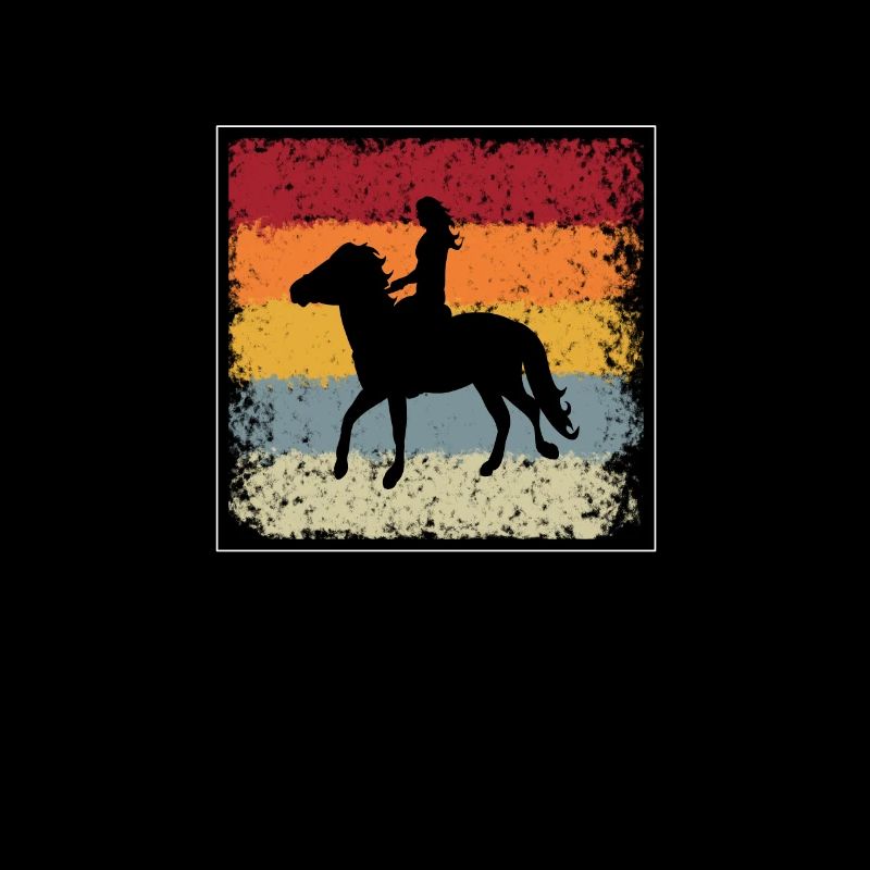 Pferde Reiten Retro