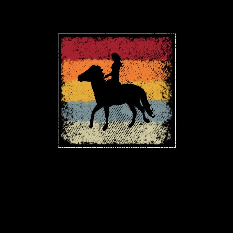 Pferde Reiten Retro
