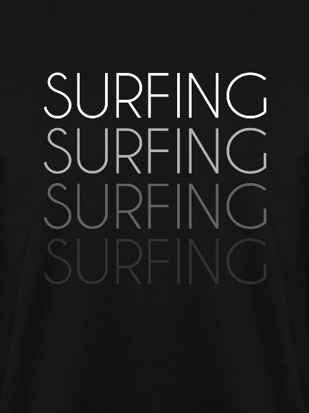 Surfen Schriftzug