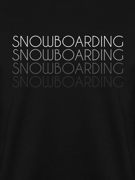 Snowboarding Schriftzug