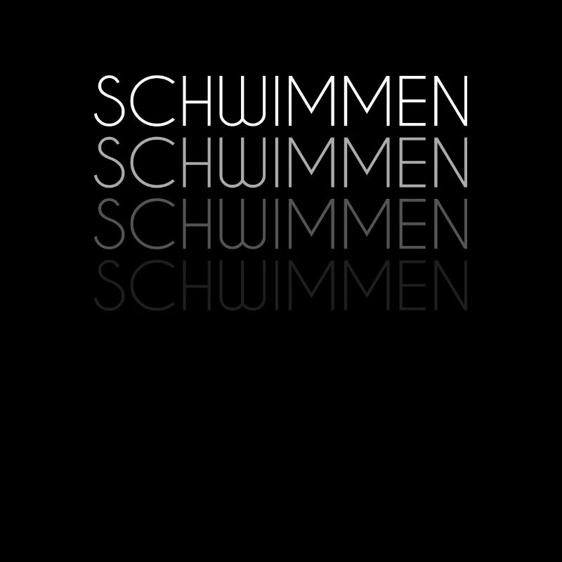 Schwimmen Schriftzug