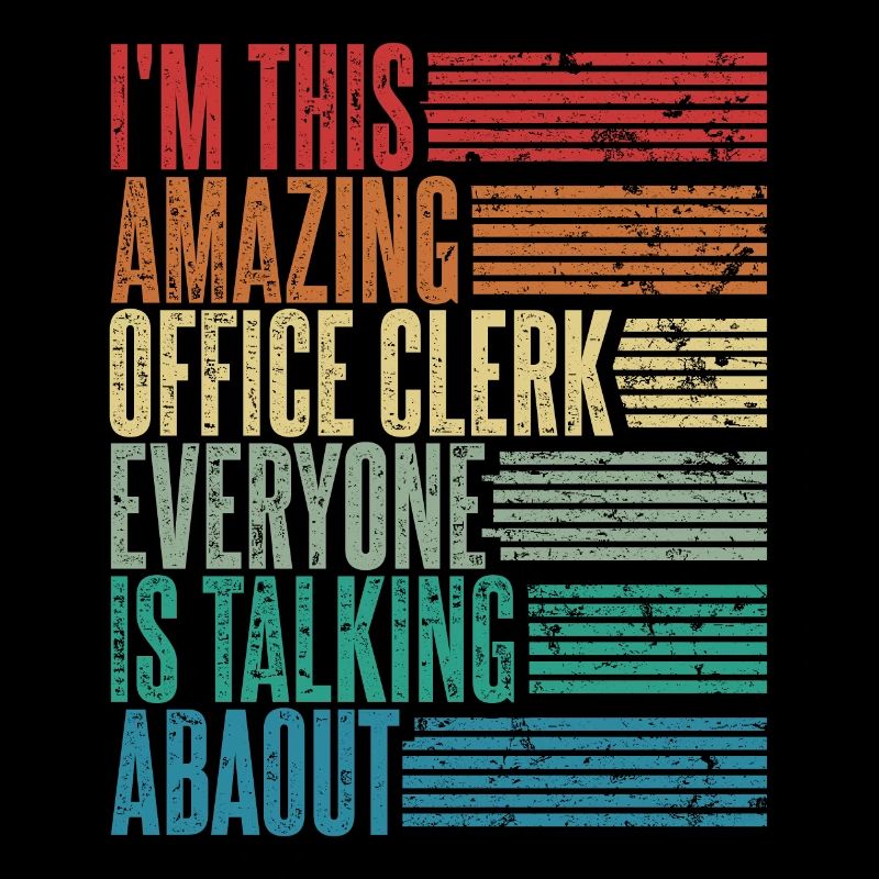 Vintage Office Clerk Office Clerk Gift Retro