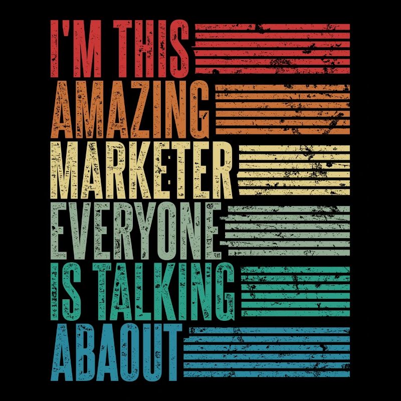 Vintage Marketeer Marketer Gift Retro