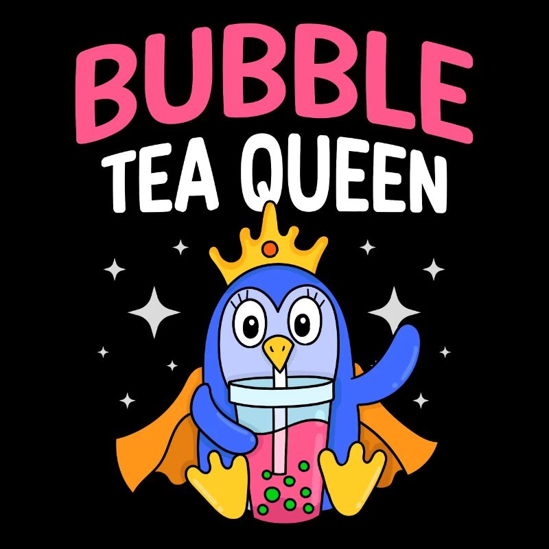 Bubble Tea Queen Boba Tee Trinker Koreanisches