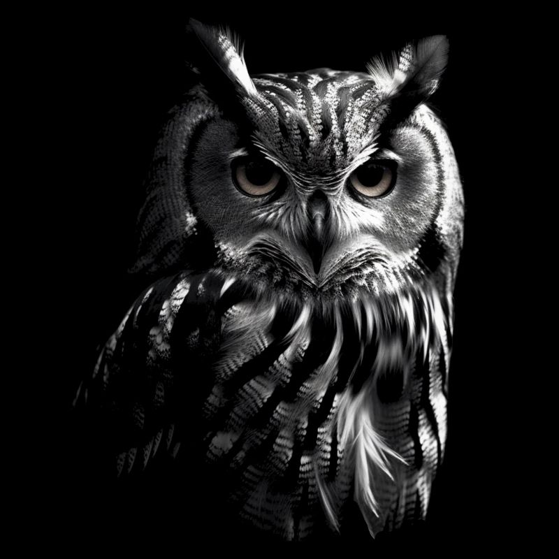 Eule Nachtvogel Vogel Tier Geschenk Kunst