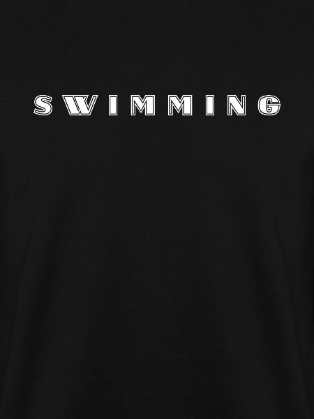 Schwimmen Schriftzug