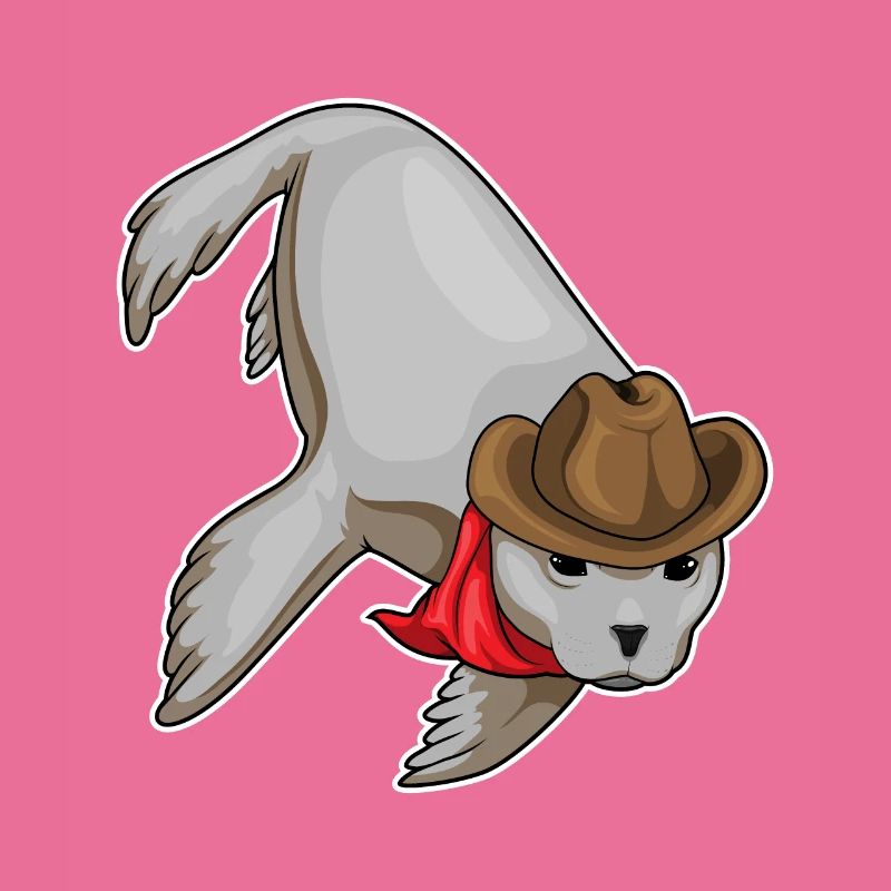 Chapeau de cowboy de phoque