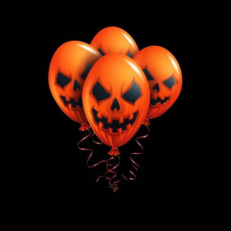 Design macabre d’Halloween avec des visages de citrouille