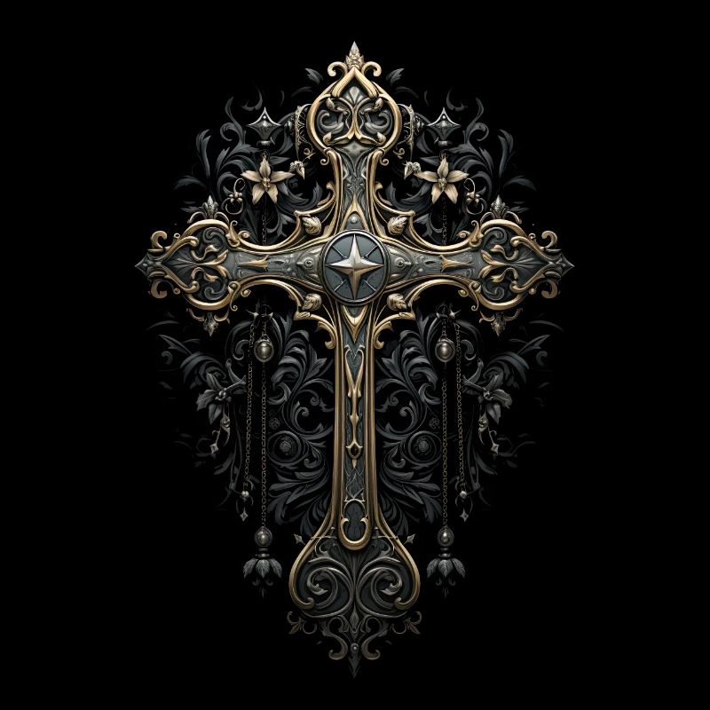 Gotisches Kreuz Goths Design Viktorianisch