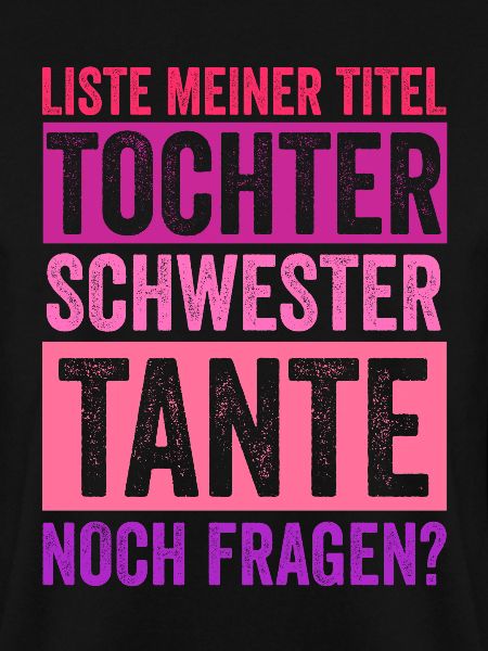 Schwester und Tante
