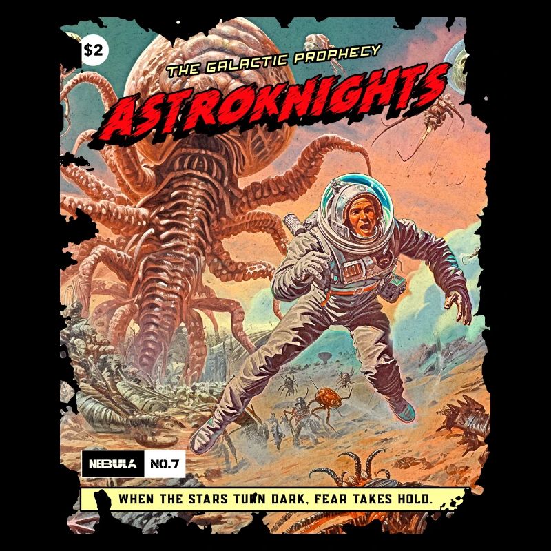 Comicstrip, 50er Jahre Comic, Weltraum Monster