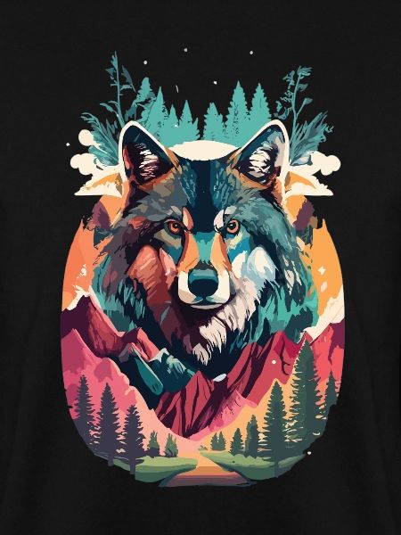 Wolfsgeist in der Wildnis