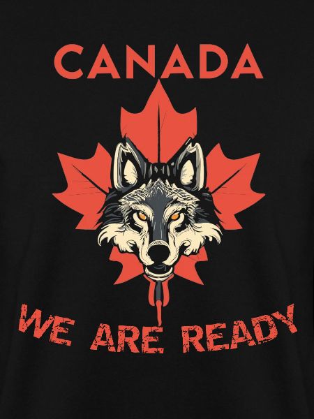 Canada Wolf Maple Leaf