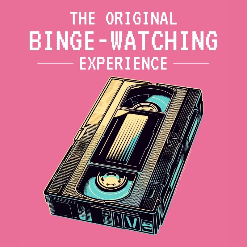 Retro VHS Kassette Nostalgisches 80er Jahre Binge-Watching