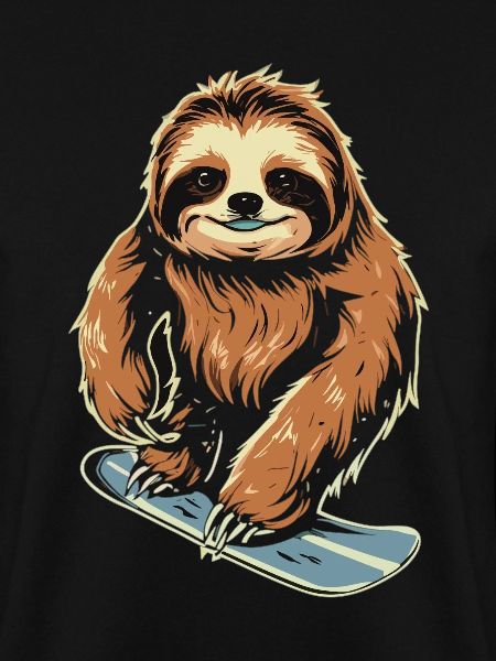 Snowboard Sloth: Coole Abfahrt