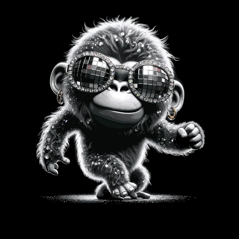 Gorilla mit Sonnenbrille