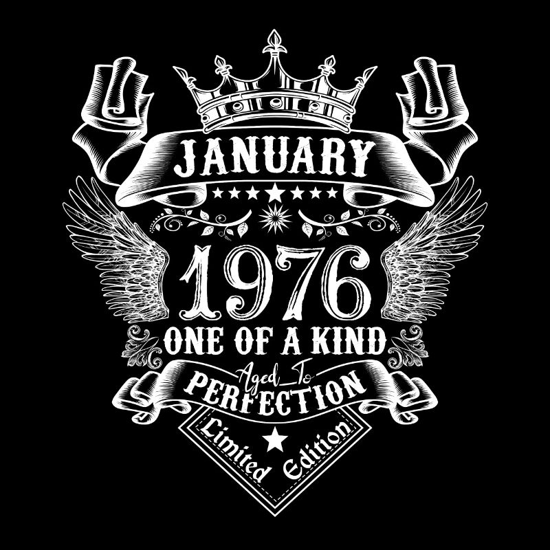 1976 Janvier 1976 anniversaire January 1976