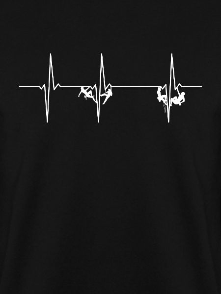 Klettern EKG Herzschlag Kletterer