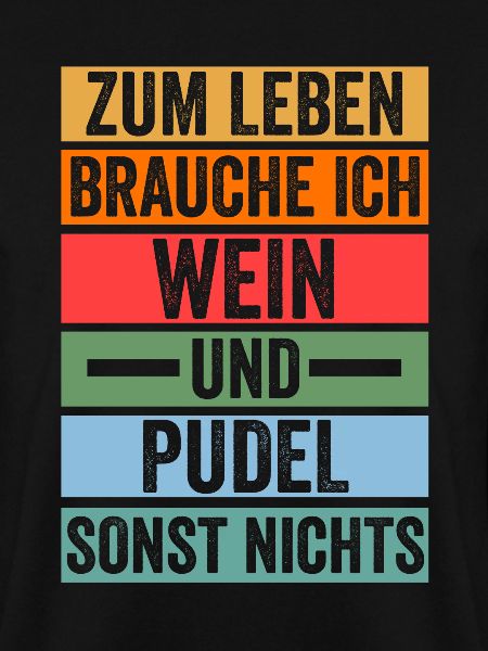 Hund Wein Pudel