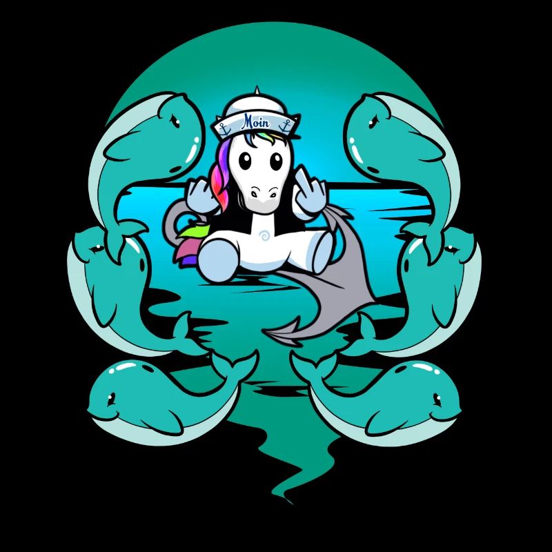 Whale Unicorn Sailor Maritime Sailor Sailor