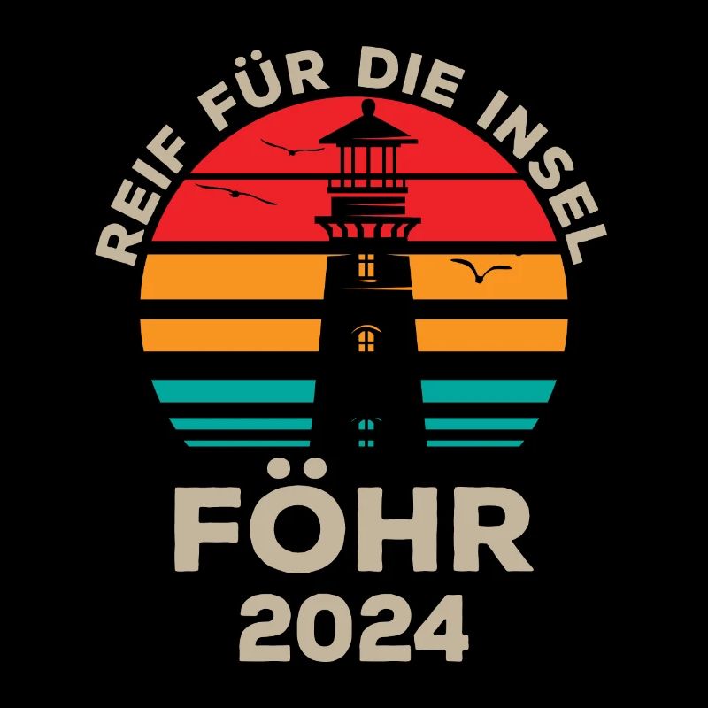Föhr 2024 Inselflair Leuchtturm Design