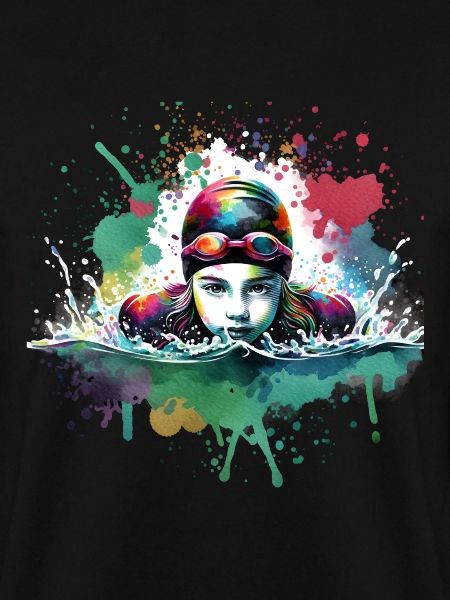 Mädchen, die gerne schwimmen