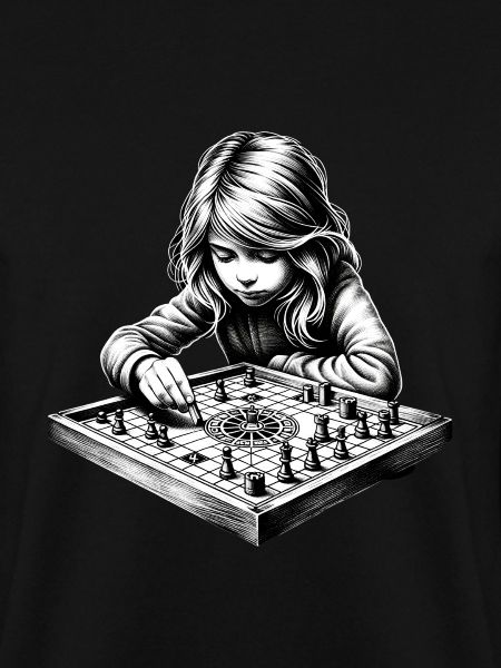 Mädchen, das Brettspiele liebt