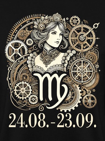 Sternzeichen Jungfrau Steampunk Stil