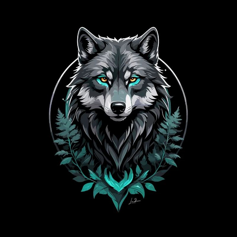 Wald Arktischer Wolf