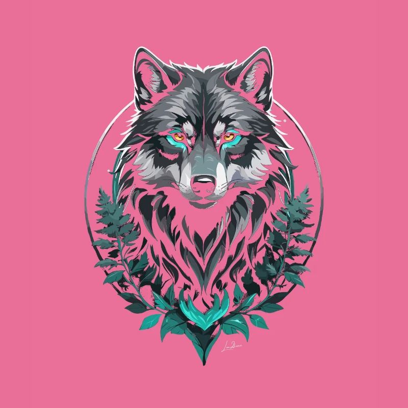 Wald Arktischer Wolf