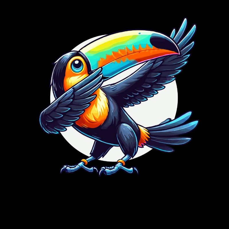 Toucan, Oiseau Tropical, Dabbing, Exotique