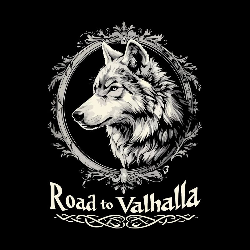 Road to Valhalla Wikinger Wolf Design