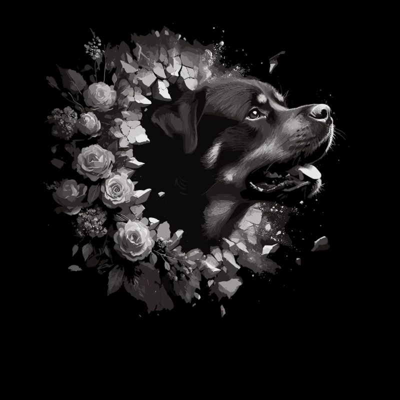 Rottweiler Power: Durch die Wand