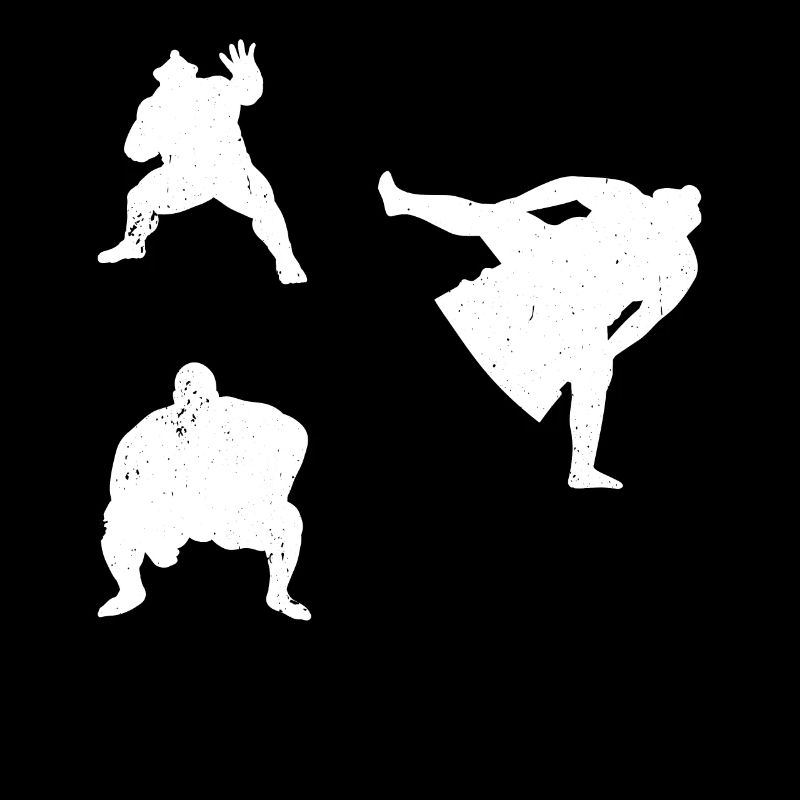 Sumo Silhouettes Sumo Lutte Sumo Fighter