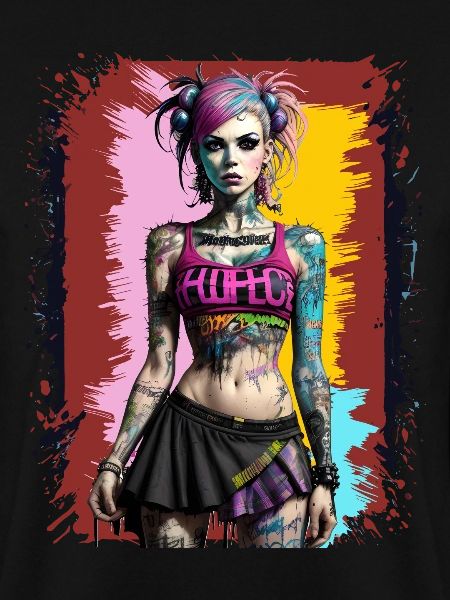 Hübsches Punk-Mädchen